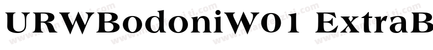 URWBodoniW01 ExtraBoldD Regular字体转换